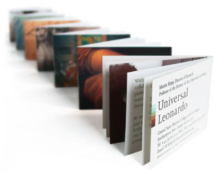 A business card-cum-brochure